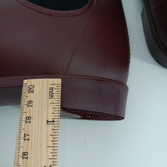 A NEW DAY BURGUNDY CHELSEA WATERPROOF BOOTS SIZE 7 - Picture 3 of 13